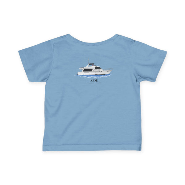 Infant Fine Jersey Tee - Boat Design Baby Gift