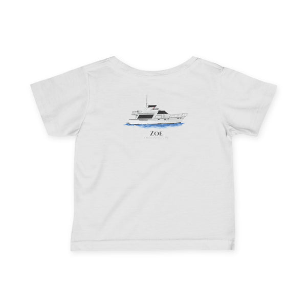 Infant Fine Jersey Tee - Boat Design Baby Gift