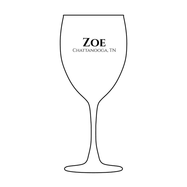 Personalized Wine Glass - 10.5oz