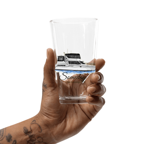 Personalized Boat Shaker Pint Glass