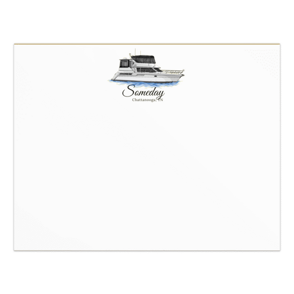 Personalized Boat Notepad/Notes