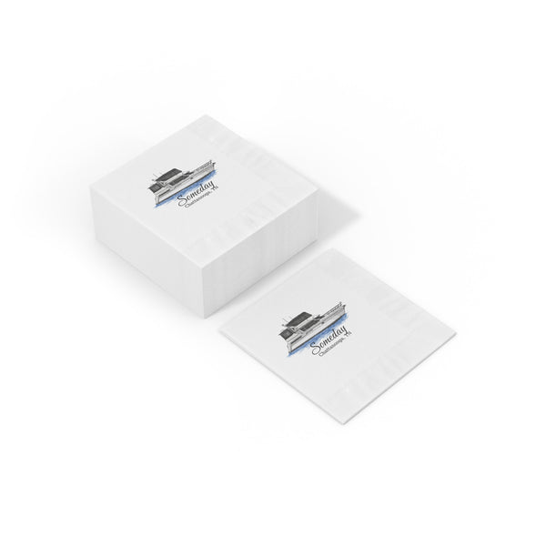 Personalized Boat Cocktail Napkins