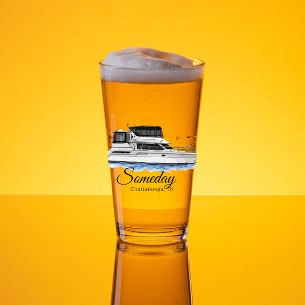 Personalized Boat Shaker Pint Glass