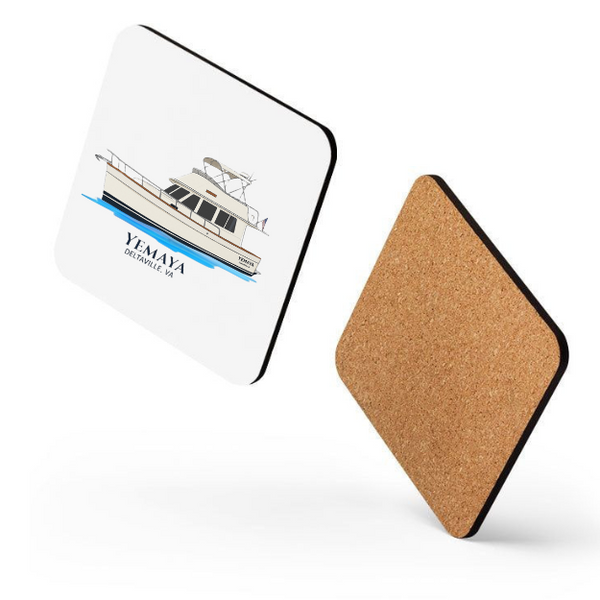 Personalized Cork-back coaster