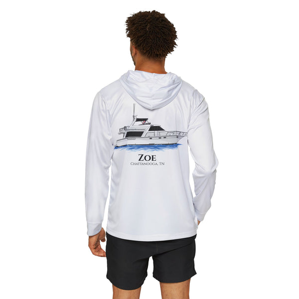 Dri-Fit Captain Custom Fishing/Boating Hooded Shirts - Long Sleeve