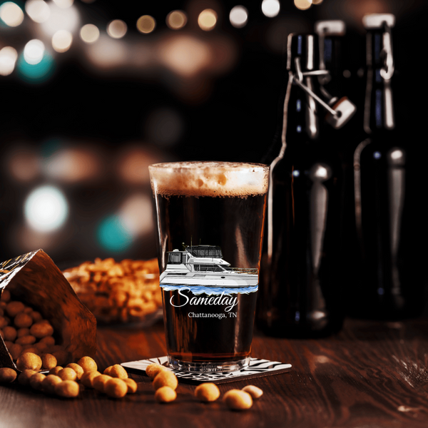 Personalized Boat Shaker Pint Glass