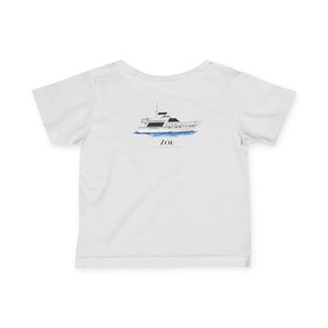 Infant Fine Jersey Tee - Boat Design Baby Gift