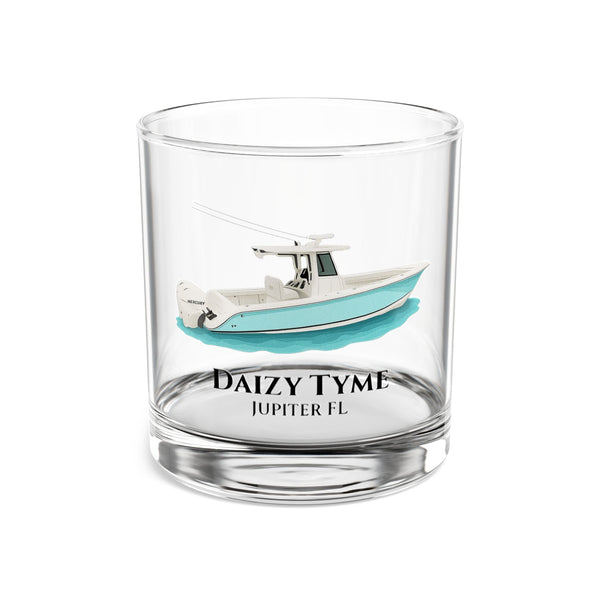 Personalized Boat Whiskey Glass – 10oz