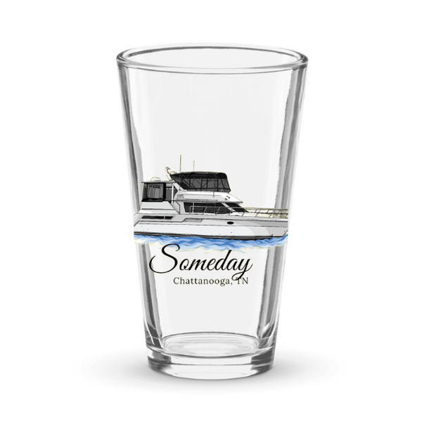 Personalized Boat Shaker Pint Glass