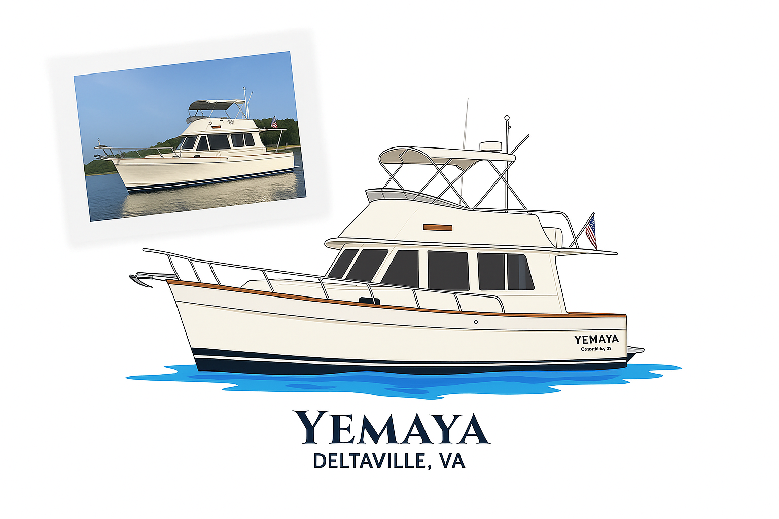 Custom Boat Artwork - Digital