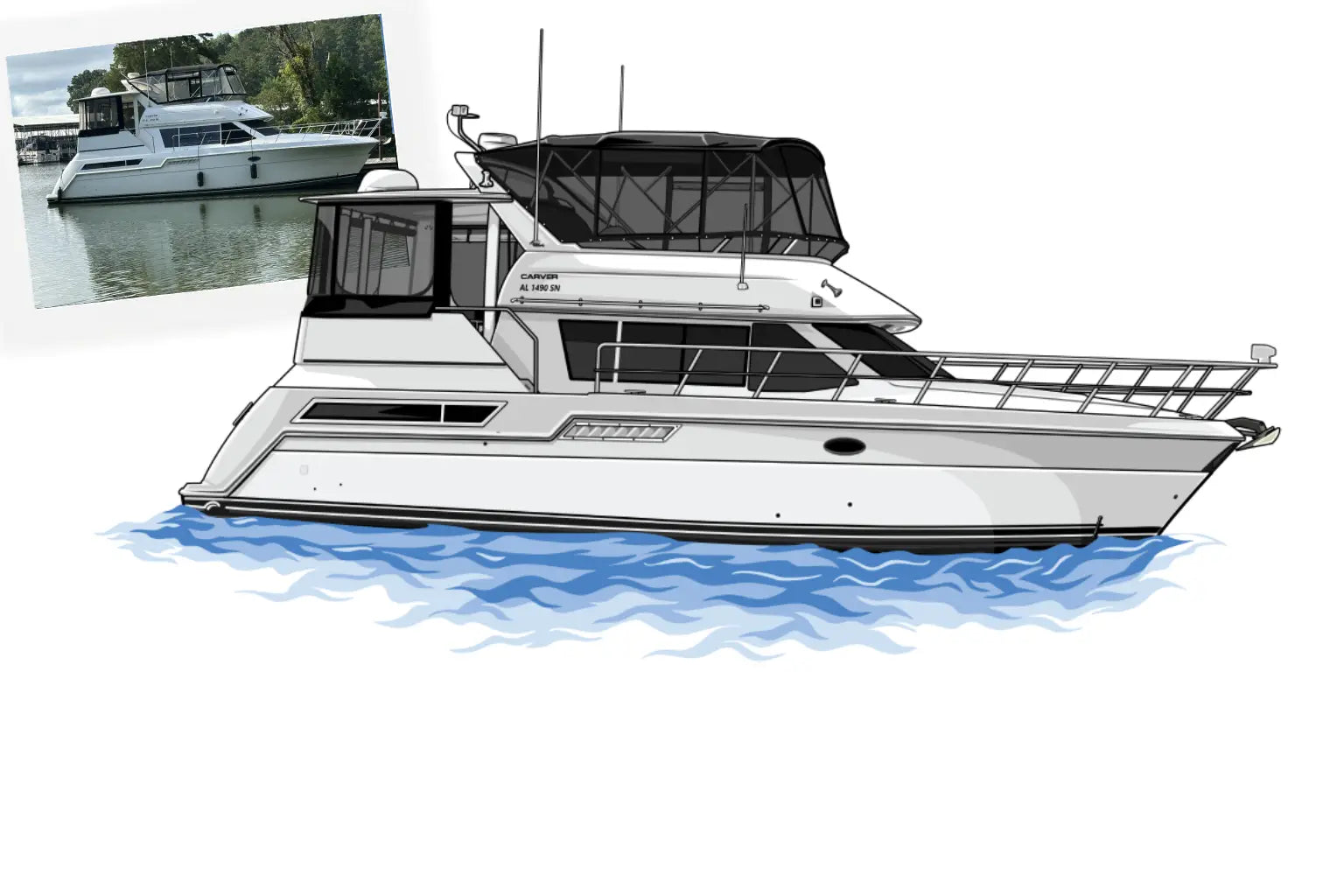 Custom Boat Artwork - Digital