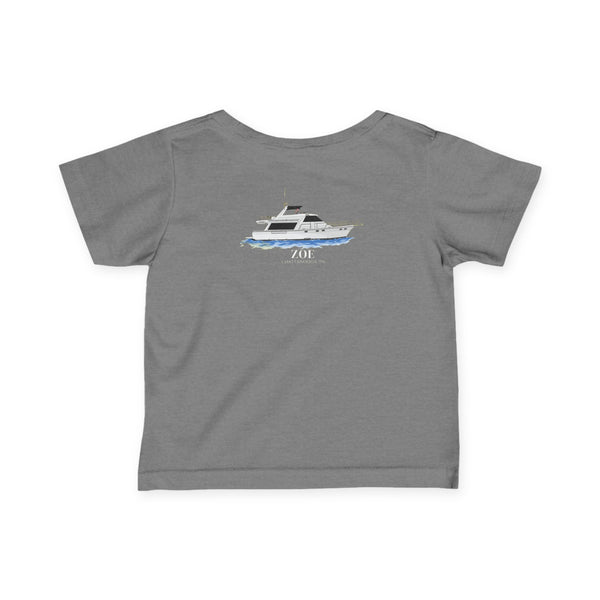 Infant Fine Jersey Tee - Boat Design Baby Gift